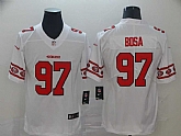 Nike 49ers 97 Nick Bosa White Team Logos Fashion Vapor Limited Jersey,baseball caps,new era cap wholesale,wholesale hats